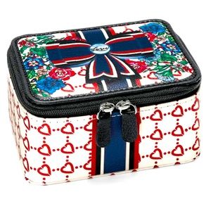 BRIGHTON “Be Your Kind of Beautiful!!” Love Bow Flowers Hearts Zip Jewelry Box